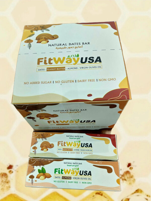 NATURAL DATES BAR FitWay USA أصابع تمر طبيعية