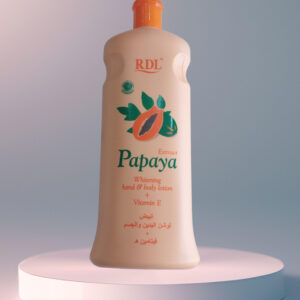 RDL EXTRACT PAPAYA   600ML   لوشن مبيض لليدين والجسم مع فيتامين E