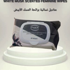 مناديل نسائية برائحة المسك الأبيض   WHITE MUSK SCENTED FEMENINE WIPES -20wipes